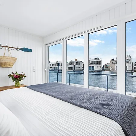別荘 5 Beaufort - Wasserhaus, Meerblick, Sauna, Dachterrasse, Bootsanleger, Strandkorb *