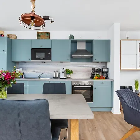 5 Beaufort - Wasserhaus, Meerblick, Sauna, Dachterrasse, Bootsanleger, Strandkorb * Olpenitz