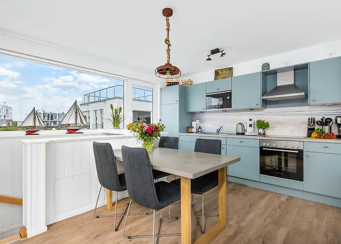 بيت للعطل 5 Beaufort - Wasserhaus, Meerblick, Sauna, Dachterrasse, Bootsanleger, Strandkorb أوبلينتيز